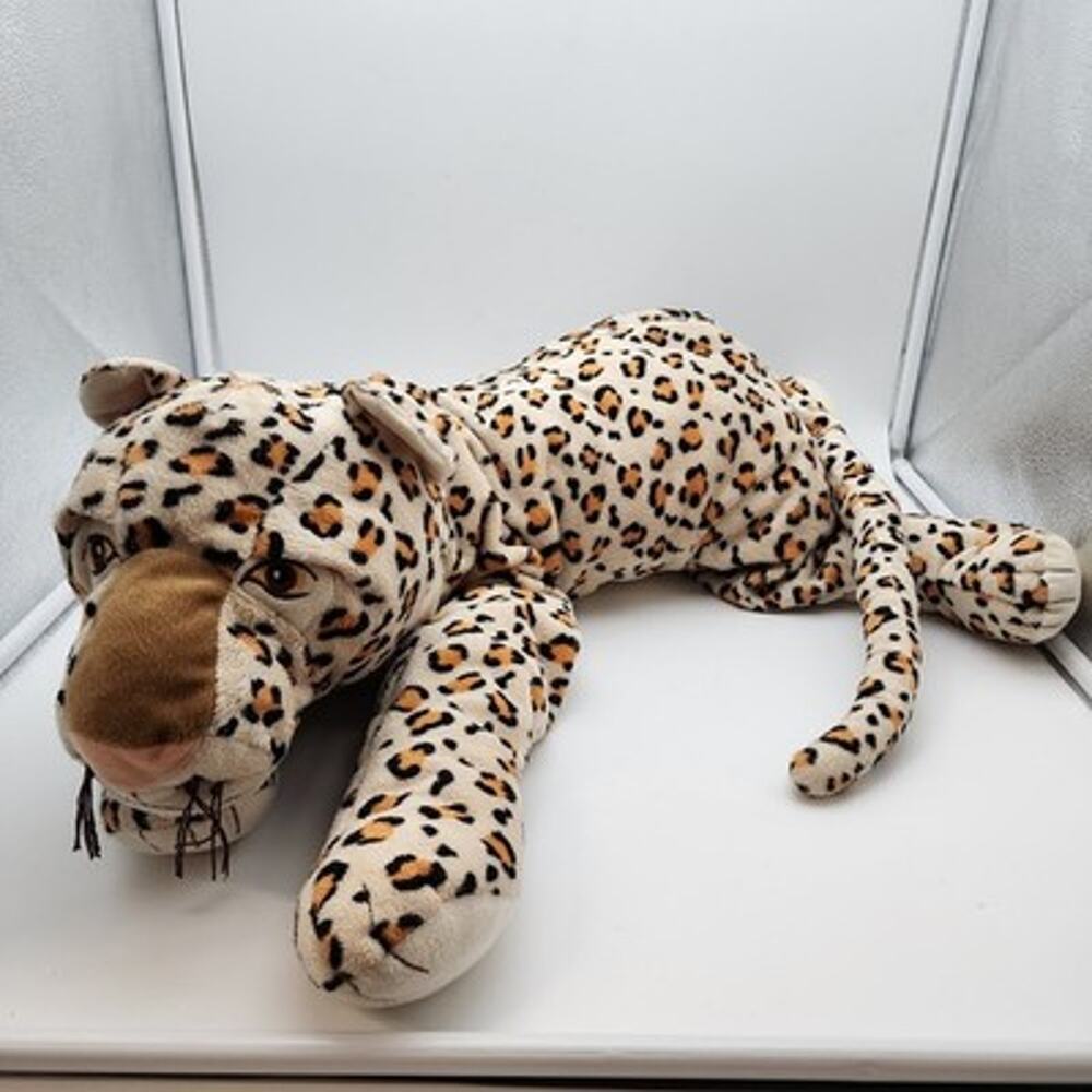 Ikea Large Ikea Morrhar Leopard Plush 32" Laying Down Floppy Stuffed Animal Toy